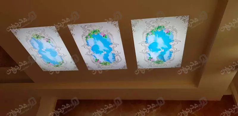 تایل آسمان مجازی هنر نوین نمایی از سقف